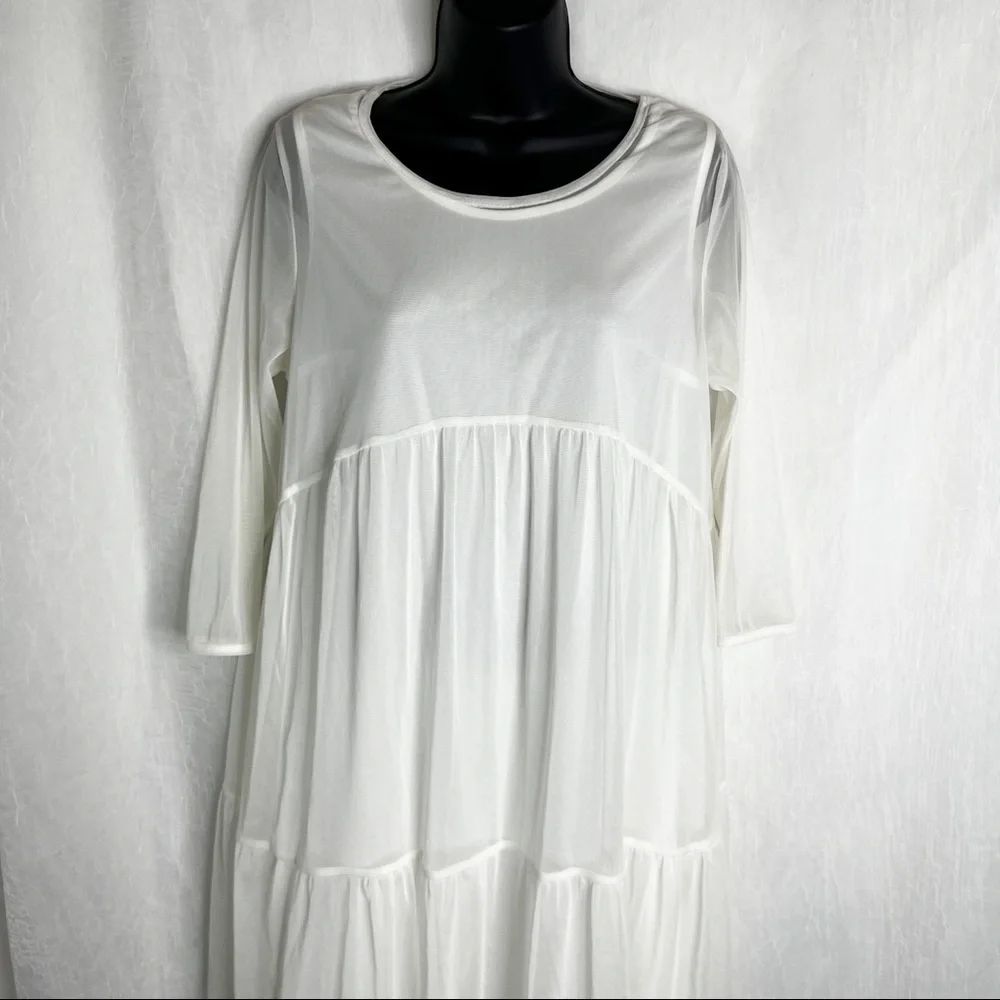 ASOS Bluebelle Maternity Tiered Ruffle Swing Dress - Picture 6 of 13